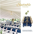 Showgeous 60x126 Inch Navy Blue Rectangle Tablecloth 10 Pack Fit 7FT Table - Image 3