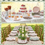 Zhehao 350 Pcs Woodland Paper Plates and Napkins Party Supplies - Image 6