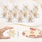 Leelosp 20 Set Snowflake Soaps Christmas Baby Shower Favors for Guests - Image 2