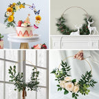 15 Pcs 12Inch Metal Floral Hoop Wreath Centerpiece Table Decorations with 15 Pcs Place Card Holders, Gold Craft Hoop Rings for DIY Wedding Decorations, Wall Hanging Crafts, and Dream Catchers - Image 5