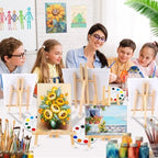 16 Pack 15 Inch Wood Easels, Easel Stand for Painting Canvases and Crafts - Image 6