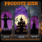 3 Pcs Halloween Arch Cover 4ft, 5ft, 6ft Arch Covers Stretchy Backdrop Skeleton Ghost Bat Horror Style Backdrop Cover for Halloween Party Photo Background Arch Stand Stretchy Decoration - Image 2