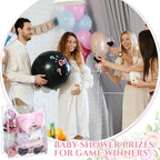 Dansydaisy 6 Sets Baby Shower Prizes for Game Winners Cosmetic Bags Sunglasses Hair Scrunchies Mirrors Pens Claw Clips Hair Headbands Candles Gift Bag for Baby Shower Wedding Bridal Shower Game Favors - Image 5