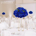 Royal Blue Flowers Balls Centerpieces: 15.7in Diam, Set of 10 - Image 2