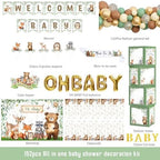 Party Inspo Woodland Baby Shower Decorations, Forest Animal Baby Shower Party Supplies, Neutral Theme Gender Reveal Party Ideas - Image 2