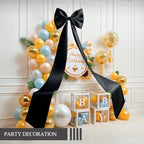75x18 Inch Giant Black Bow Decoration Big Bows for Christmas Trees Wall - Image 3