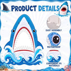 Funrous 5 ft Shark Mouth Cardboard Stand-up Party Decor, 1 Pcs - Image 3