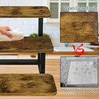 Lilybud--lily 3 Tier Cupcake Stand, Wooden Risers Display Stands Stepped Dessert Table Display Set with Metal Frame Tiered Tray Stand Serving Trays for Party Farmers Market Display 2 Pack - Image 4