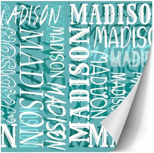 AOFUN Custom Name Text Funny Christmas Birthday Gift Designer Wrapping Paper - 5 Rolls, 58" x 23" Each - Image 3