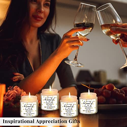Fumete 50 Pcs Thank You Candles Bulk 10 Scents for Women, White - Image 7