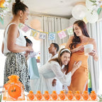 MTLEE 50 Sets Orange Baby Shower Candles Favors with Cards and Bags - Image 6