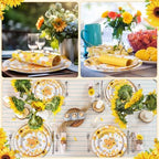 Funnymoom 200 Pcs Honey Bee Party Decoration Plates and Napkins Serve 50 - Image 5