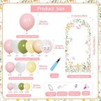 ZestZing Wildflower Arch Backdrop Cover Balloon Garland Arch Kit - Image 2