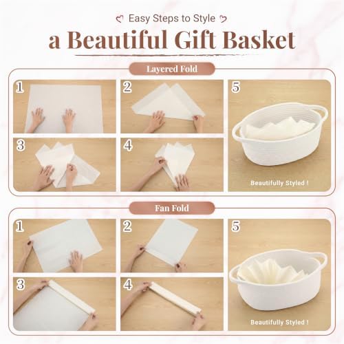 6 Pack Small Woven Gift Baskets Empty to Fill, Cute Gift Basket - Image 7
