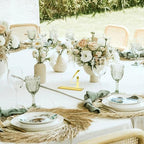Clear Arch Wedding Table Numbers 1-10, Gold Numbers and Stands - Image 7