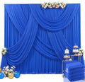 20ft x 15ft Royal Blue Wrinkle Free Backdrop Curtains for Wedding Party Backdrops Curtain Drapes Fabric Decorations Photo Back Drop Cloth for Baby Shower Photography Stage Reception by Tao-GePartyDecorations