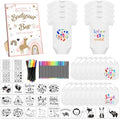 69 Pcs Baby Bib Bodysuit Baby Shower Set Baby Shower Game Sign Baby Feeder Bib Newborn Bodysuit Fabric Marker by SytuHete