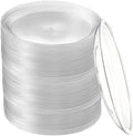 Tergy 200 Pack Disposable Clear Plates 5 Inch Plastic Dessert Plates Wedding Cake Appetizers Plates for Party Dinner BBQ Travel by Tergy