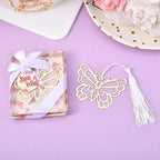 60 Pcs Gold Butterfly Metal Bookmarks with Elegant Silk Tassel, Creative Butterfly Bookmarks with Gift Box, for Book Lover Baby Shower Return Gifts Wedding Party Favors Decorations Guests Souvenirs - Image 3