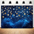 10x8 ft Twinkle Littler Star Backdrops Blue Galaxy Starry Night Sky Children Kids Birthday Baby Shower Party Photography Background Newborn Baby Child Portrait Decorations Photo Props by Unknown