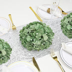 Sage Green Hydrangea Flower Balls for Centerpieces,12 PCS, 8 Inch - Image 6