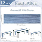 12 Pack Dusty Blue Cheesecloth Table Runner 10Ft 23 x 120 Inch - Image 2