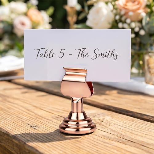 24 Pack Harp Clip Table Number Holders for Wedding - Image 5