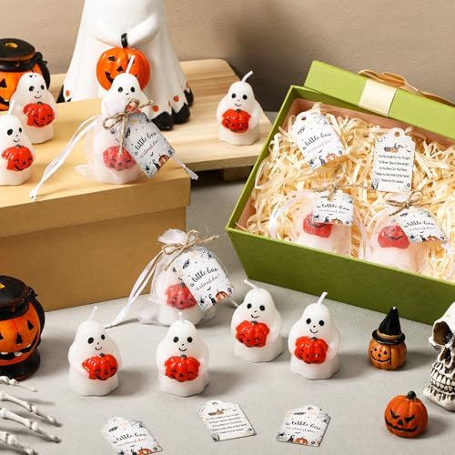 Lounsweer 25 Sets Halloween a Little Boo Is Almost Due Baby Shower Favors - Image 2