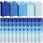Kolldenn 50 Set Blue Gift Bags with Tissue Paper Thank You,Gradient Blue by Unknown