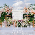 1 Pack White Wedding Easel Stand 57'' Display Stand, Ornate - Image 6