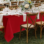 Fitable 8 Pack Red Tablecloths 70x120 Inch for 6-8 Ft Rectangle Tables - Image 6