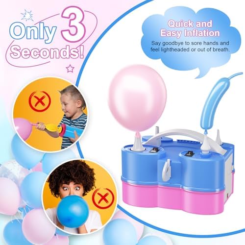 Electric Balloon Pump and Rose Gold Balloons - Image 3