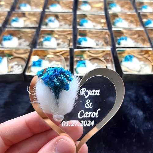 Wedding Favor Guest Bulk Magnet Gold Heart, Sets of Party Favors, Gold Heart Acrylic Bridal Shower Favors, Party Favor for Attendee (Gold Heart Magnet, Set of 40) - Image 7