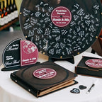 Custom Wedding Guest Book Alternative – Personalized Vinyl Record Guestbook – Unique Wood Personalized Sign-in Book for Wedding Reception Decor, Bridal Shower, Engagement, Anniversary Celebration - Image 4
