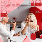 Sherr 100 Pcs Red Mini Paper Gift Bags with Handles, White Tags - Image 2