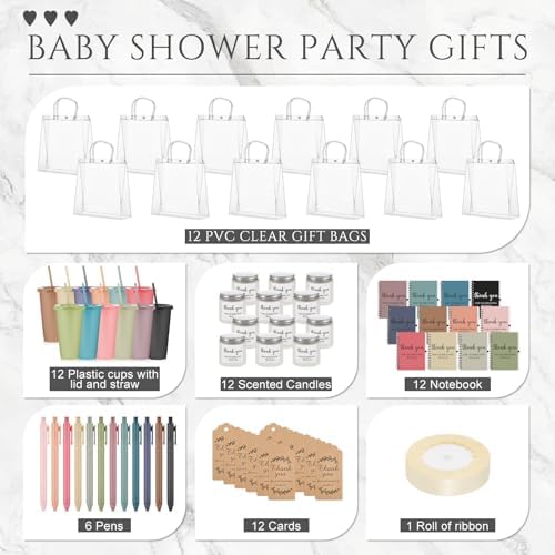 Nuogo 12 Sets New Parent Shower Prizes, Morandi Color, Classic Style - Image 3