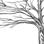 Guestbook Tree, Elm Tree Thumbprint Wedding Guest Book Alternative (Guestbook Sizes: 13" x 19" to 24" x 36") - Image 7