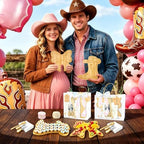 50Pcs Boots or Bows Gender Reveal Decor Western Baby Shower Prizes for Game - Image 5