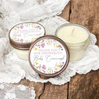 Wildflower Baby Shower Favors, 4oz Candle Favors for Floral Baby Girl - Image 5