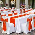 MDS® Pack of 300 Satin Chair Sashes for Wedding & Events – Orange - Image 6