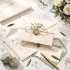 ForraFun 100 Sets Wedding Wraps Set Pre Folded Vellum Jackets, ivory White - Image 4
