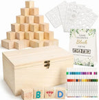 103 Pcs Baby Shower Games Sign Kit, Wooden Blocks to Decorate by Unknown