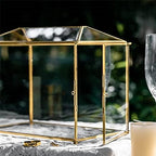 NCYP Small Glass Cards Box with Slot for Micro Wedding, 10.2" x 5.9" x 7.9" - Image 6