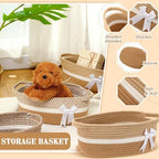 Colingmill 3 Pack Small Empty Gift Baskets, Brown - Image 3