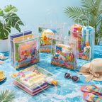 Hosuly 24 Pcs Schools Out for Summer Gift Bags End of the Year Clear PVC Bags Plastic Candy Goodie Handbags for Teachers and Students Summer Vacation Beach Pool Party Favors Supplies - Image 4