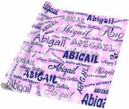 AOFUN Personalized Name Text Custom Name Gift Cute Birthday Wrapping Paper Personalized Christmas Gift With Name/Date Cool Wrapping Paper Custom Name Gift 5 Rolls 58" x 23" - Image 5
