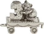 Danforth Birthday Fox Train Candleholder | Pewter Handcrafted in USA by DANFORTH