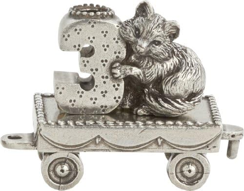 Danforth Birthday Fox Train Candleholder | Pewter Handcrafted in USA by DANFORTH