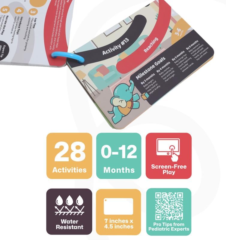 Happy Start Award-Winning Activity Cards, Baby Milestone Cards, 0-12 Months - Image 5