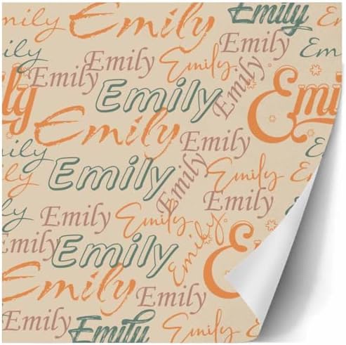 AOFUN Personalized Name Gift Personalized Gift Wrapping Paper Unique Wrapping Paper Multi Color Wrapping Paper Birthday 3 Rolls 58"" x 23"", Style 25 - Image 3